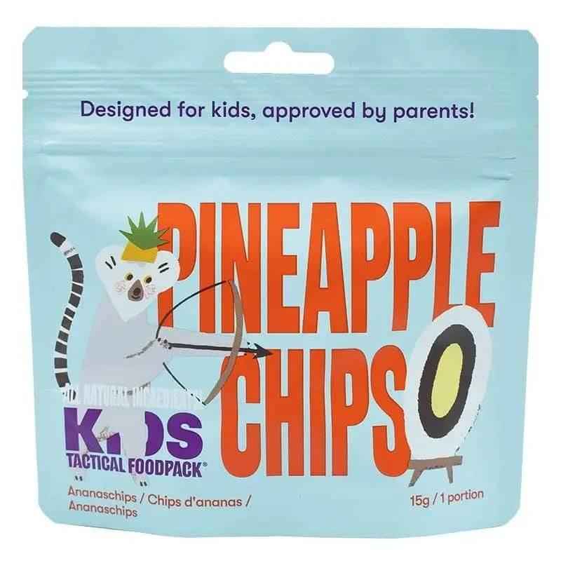 Bolsa de snack infantil Kids Tactical Foodpack con chips de piña liofilizada veganos