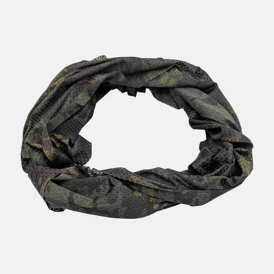 Pañuelo multiusos Foraventure tubular con patrón multicam negro