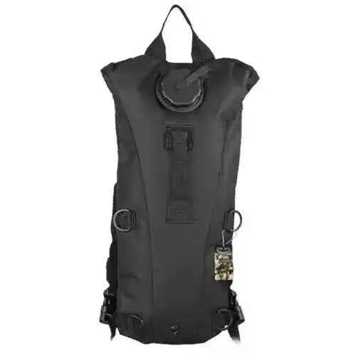 Mochila Camelbak negra de 2.5 L, con asa superior y correas ajustables