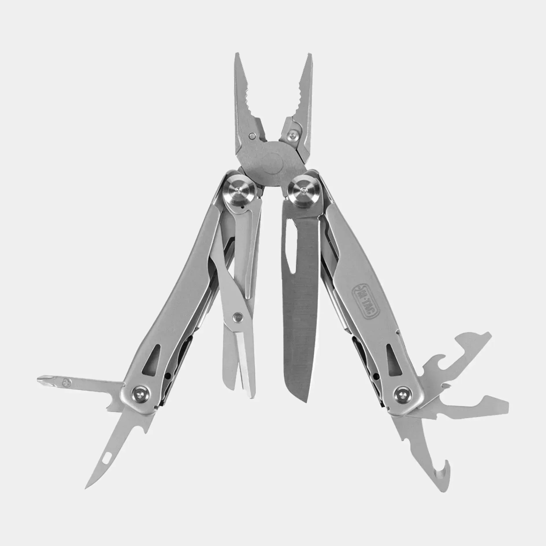 Multiherramienta M-Tac Type 7 de acero, con alicates y hojas plegables