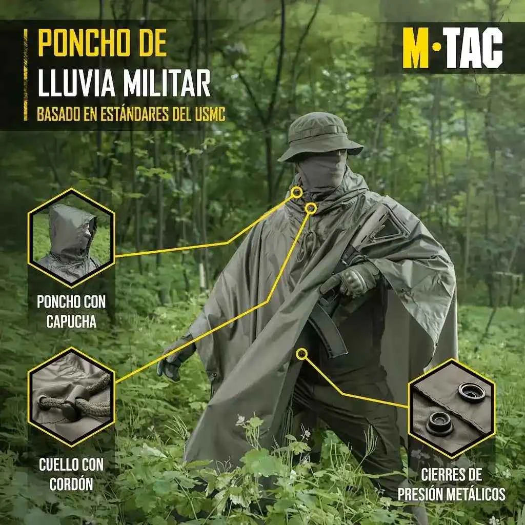 Poncho Táctico Rip-Stop M-TAC