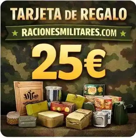 Tarjeta de regalo con texto TARJETA DE REGALO y valor 25€