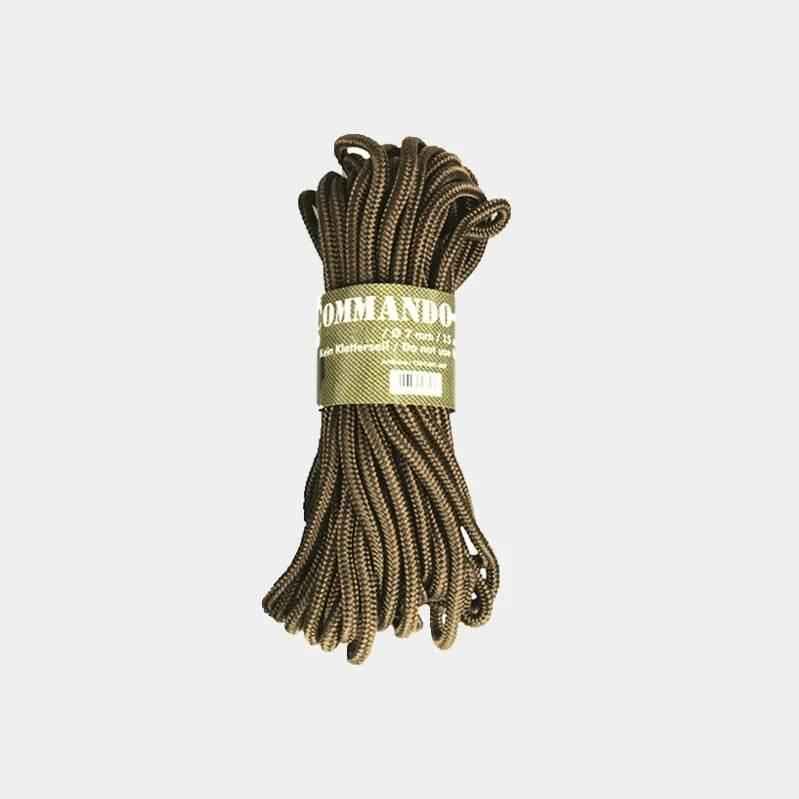 Cuerda comando MIL-TEC color coyote de 15 m, cordón trenzado enrollado