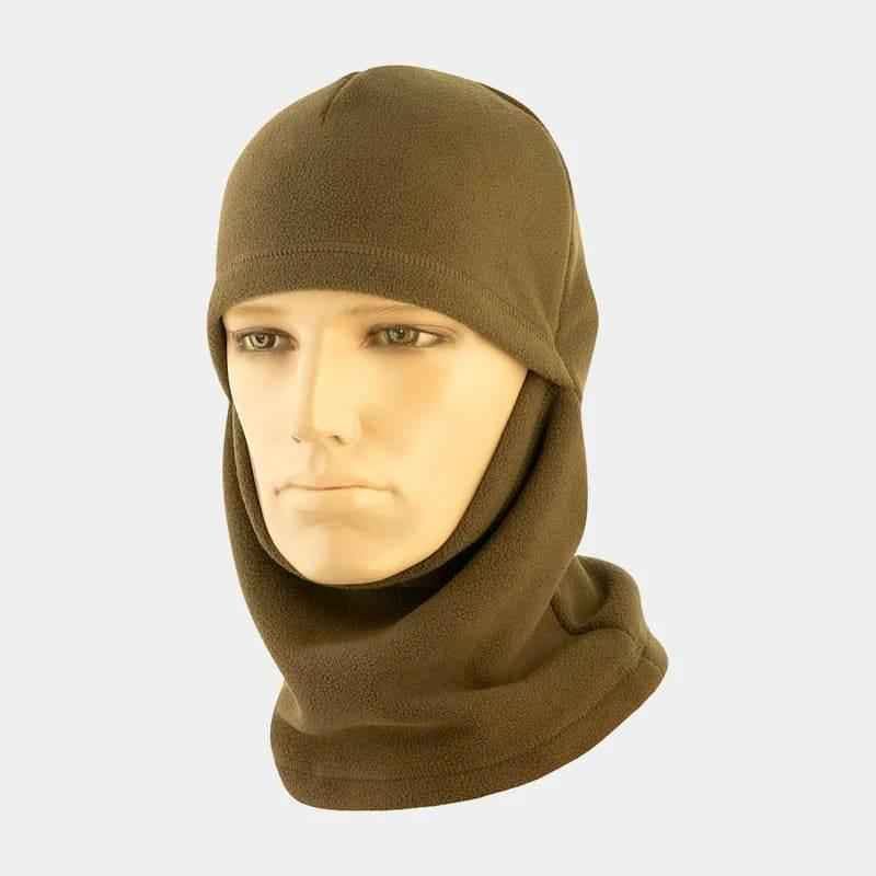 Pasamontañas balaclava de forro polar verde oliva, cubre la cara y el cuello